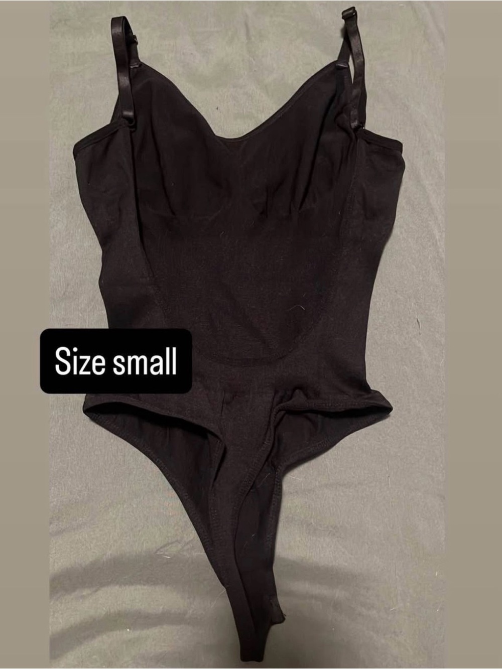 Girls' Black One-Piece Bodysuit with Adjustable Straps